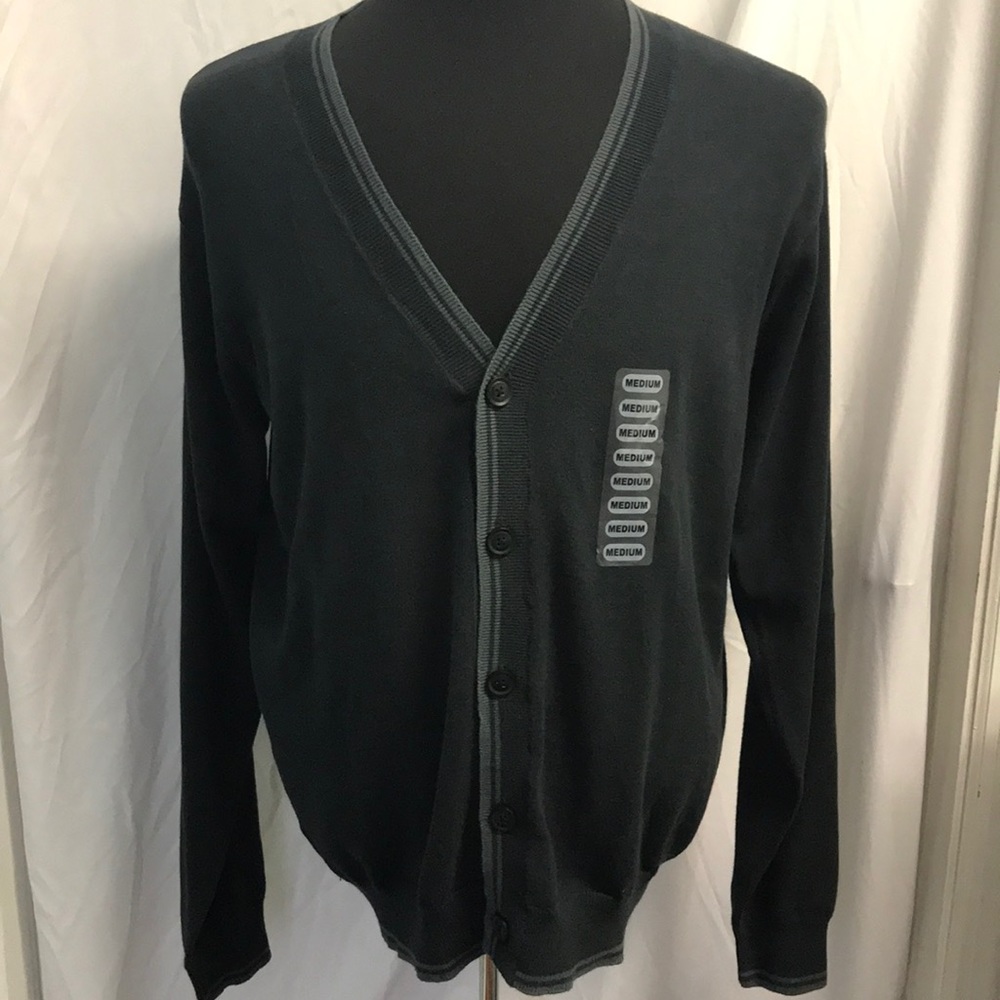 Perry Ellis Cardigan Sweater Medium